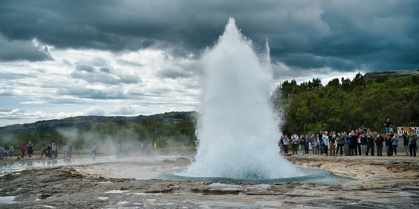 An image of Selfoss waterfall, one of the stunning places to visit in Iceland in June.