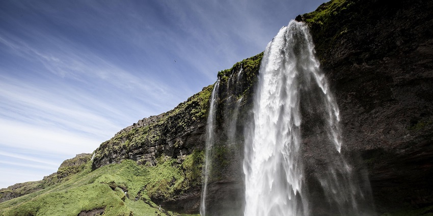 An image of the Seljalandsfoss Waterfall, a beautiful Iceland waterfall location.