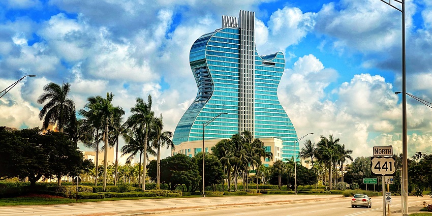 An image of the Seminole Hard Rock hotel.