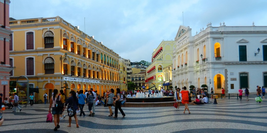 The Senado Square in Macau is a harmonious blend of history and commerce.