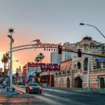 An image of a vibrant night view of The Strip in Las Vegas, Nevada - Shopping in USA