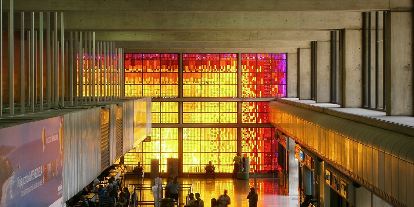 The stunning interior of Simon Bolivar International Airport.