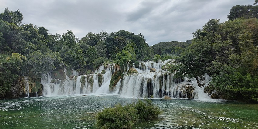 A picture of one of the cleanest Croatia waterfalls with its serene beauty.