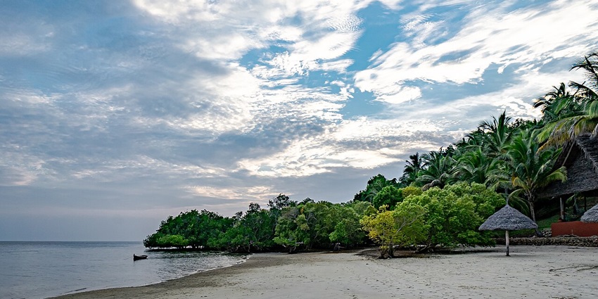 A serene beach at Mafia Island, an off-beat island off the coast of mainland Tanzania.