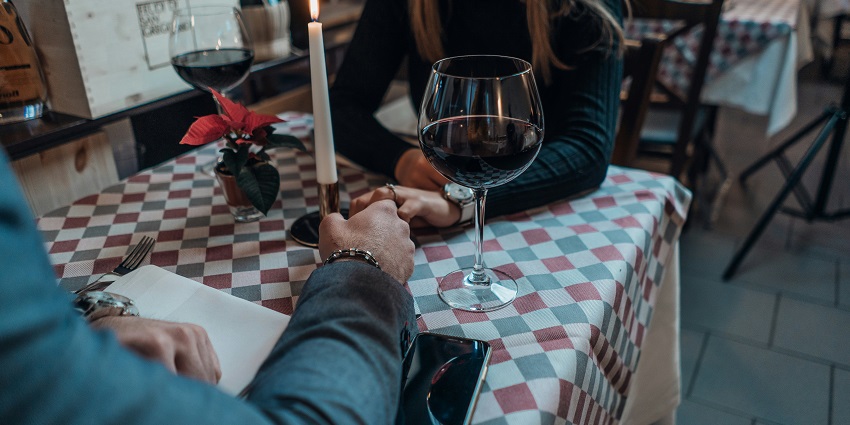 A view of the best modern restaurant for Valentine’s Day in Seattle with sleek and minimalist design