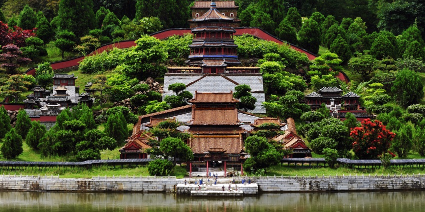 Cultural park showcasing China’s ethnic traditions and historical landmarks, highlighted in Shenzhen city guide.