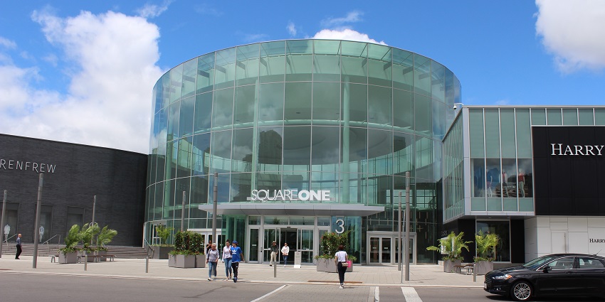 Large shopping mall in Mississauga with diverse retail options, featured in Mississauga travel guide