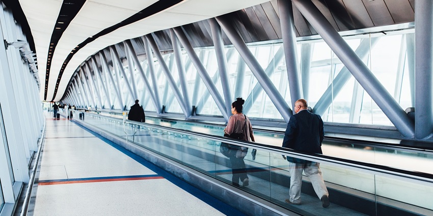 An image of an airport, which is similar to one of the famous airports in Las Vegas