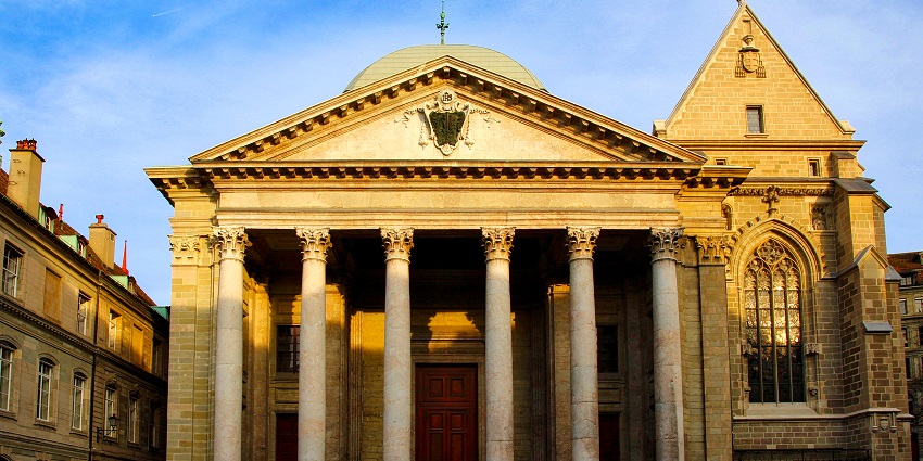 Stroll through St. Pierre Cathedral, a memorable place to visit in Geneva.