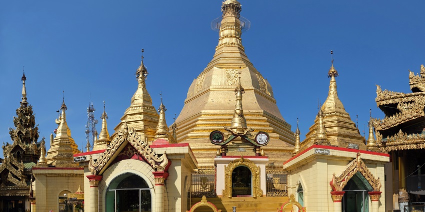 The iconic Burmese pagoda located at a busy city intersection, is among the best places to visit as per the Yangon travel guide.