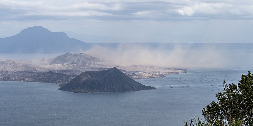 Small volcano within a picturesque crater lake in Batangas