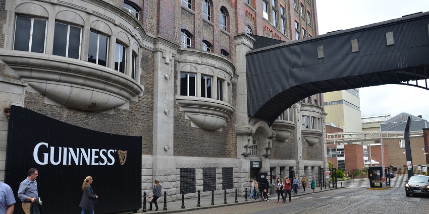 An image of the exterior of the Guinness Storehouse, one of the best things to see in Ireland.`