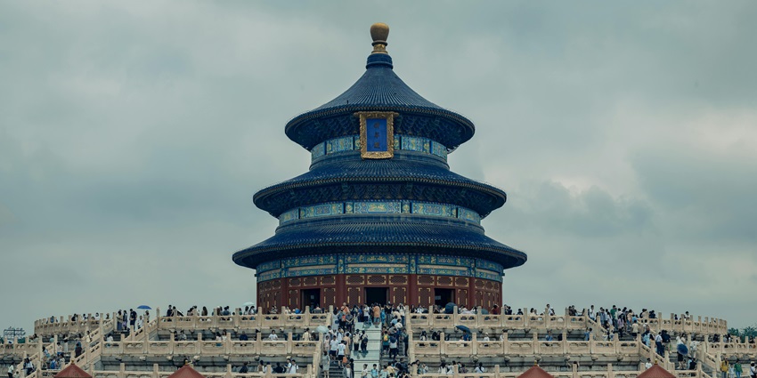Beautiful snapshot of the historic Temple of Heaven in the city of Bejing