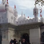 The White marble structure of the famous Mata Mansa Devi Temple in Haryana