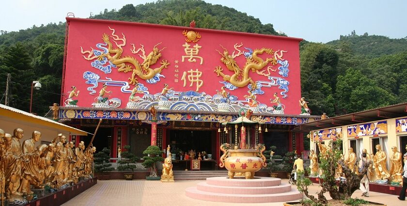 Experience an entirely different world of divinity at ten thousand buddhas monastery