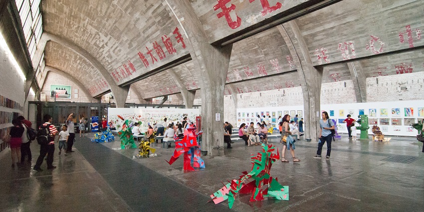 Vibrant cultural hub with contemporary art galleries and trendy cafes