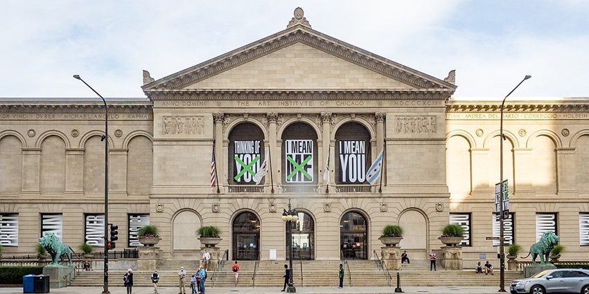 A picture of the Art Institute of Chicago, one of the most famous art museums in Illinois