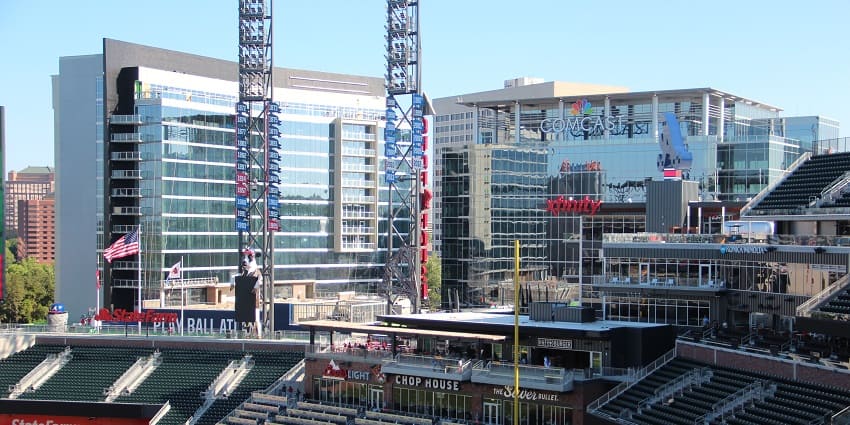 An image of Shop, Dine, and Enjoy Entertainment at The Battery Atlanta, a street shopping in Atlanta.