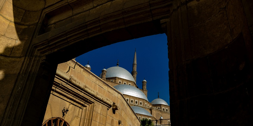 The domes at the Citadel of Saladin which is one of the best places to visit in Cairo.