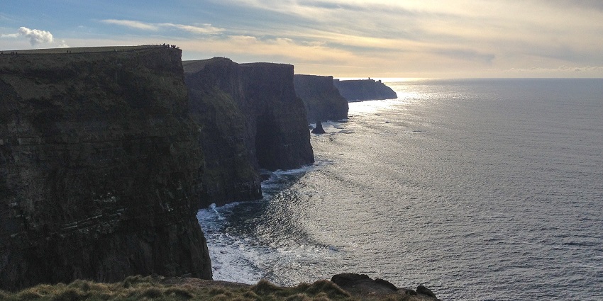 An image of the Cliffs of Moher, one of the most famous places to visit in Ireland.