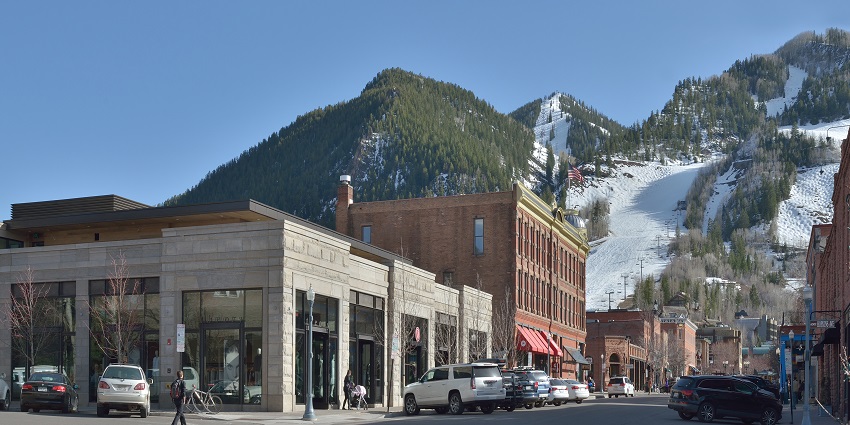 An image of the view of South Galena Street in Aspen, Colorado Springs.