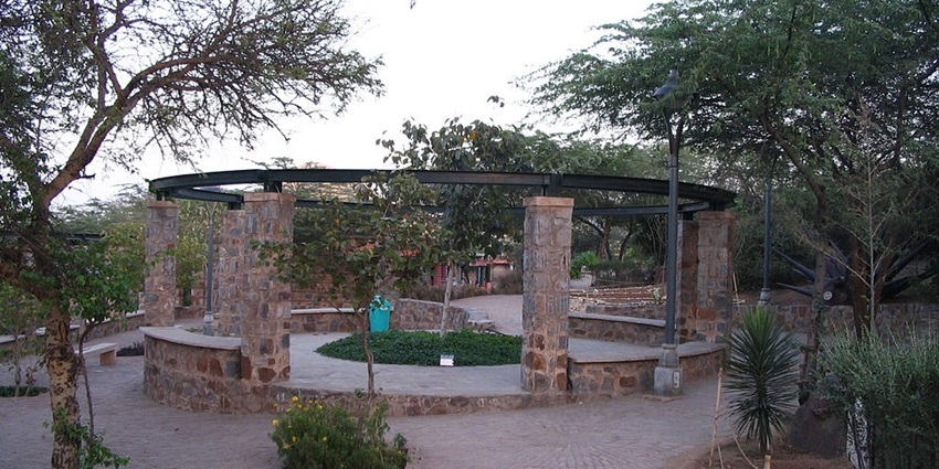 A place to sit at one of the peaceful gardens to celebrate Valentine’s Day in Delhi
