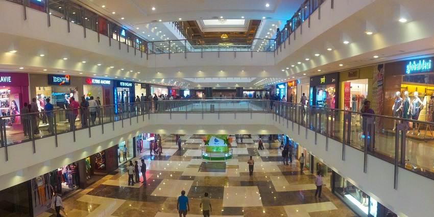 Stylish mall with shopping, dining, and recreational activities.