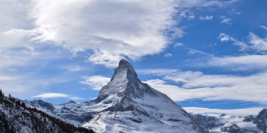Iconic peak of the Matterhorn, one of the top places to visit in Switzerland