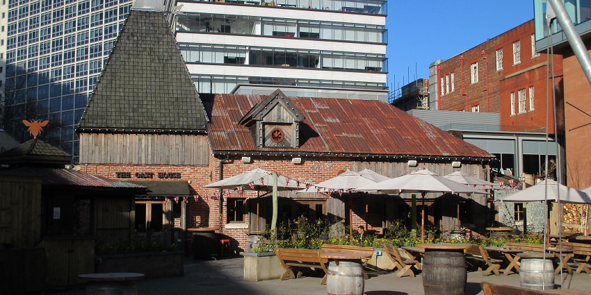An image of The Oast House in Spinningfields, a popular spot for nightlife in Manchester.