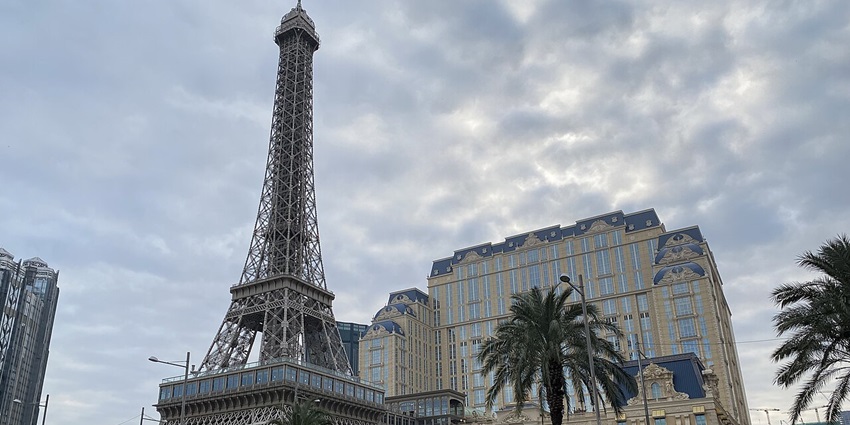 Snapshot of the beautiful he Parisian Macao’s Eiffel Tower in the city