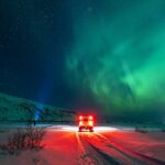 An image showing a view of the Northern Lights, one of the best things to see in Iceland