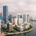 Aerial view of downtown Miami and Brickell - Things to Do in Miami in October