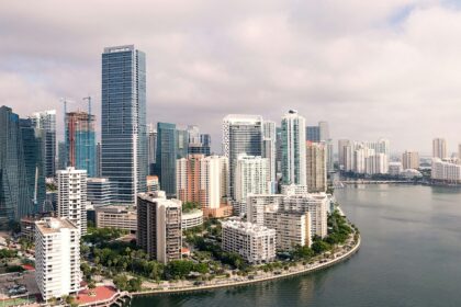 Aerial view of downtown Miami and Brickell - Things to Do in Miami in October