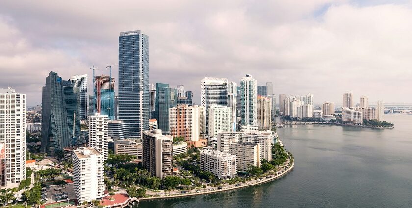 Aerial view of downtown Miami and Brickell - Things to Do in Miami in October