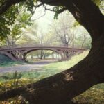 An image of the Central Park Bridges (view from Bridlepath looking southwest) in New York.