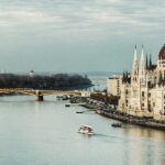 A stunning view of Budapest from Gellért Hill, showcasing the city's iconic skyline.