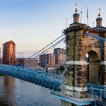 Image of popular Cincinnati bridge in Ohio - explore best things to do in Ohio