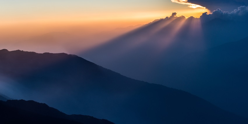 pretty sunset can be seen from the top-in-top point,near Tarkeshwar Temple