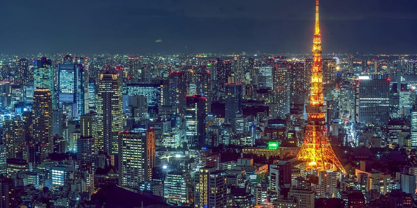 A metropolis with modern skyscrapers and historic landmarks blending seamlessly.