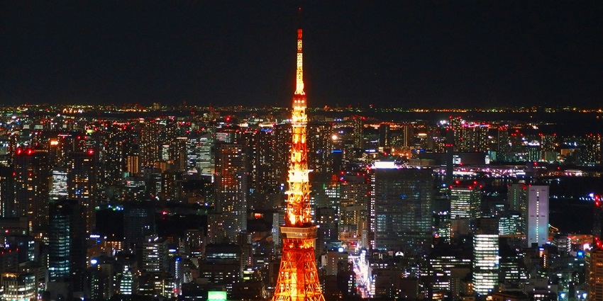 Iconic Tokyo Tower offering panoramic views, is among the best places to visit in Tokyo.