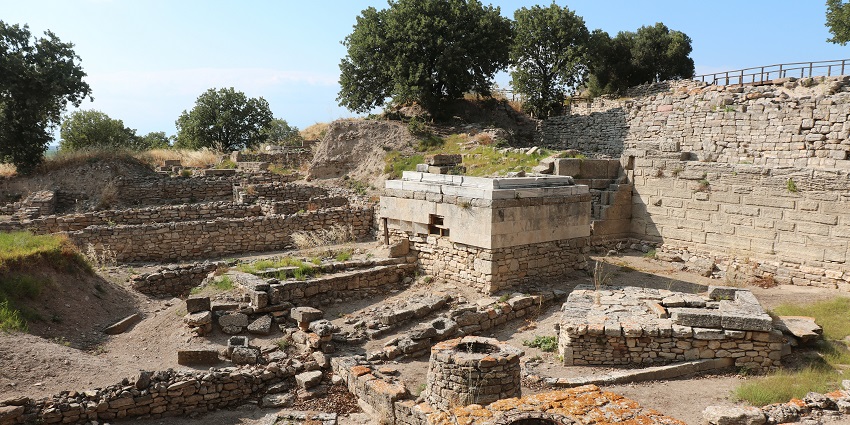 Ancient city associated with legendary Trojan War tales.