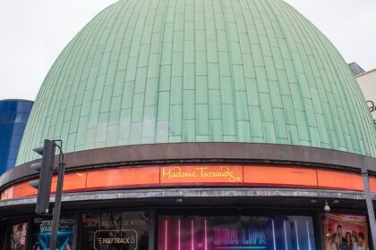 An image of The Madame Tussauds is a wax museum in London near the Planetarium