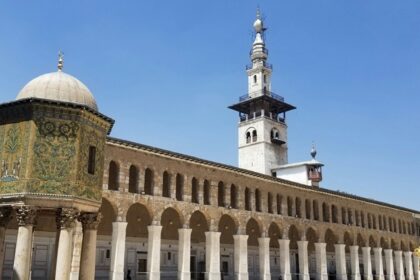 Picture of the Umayyad Mosque in Damascus, Syria during day time view