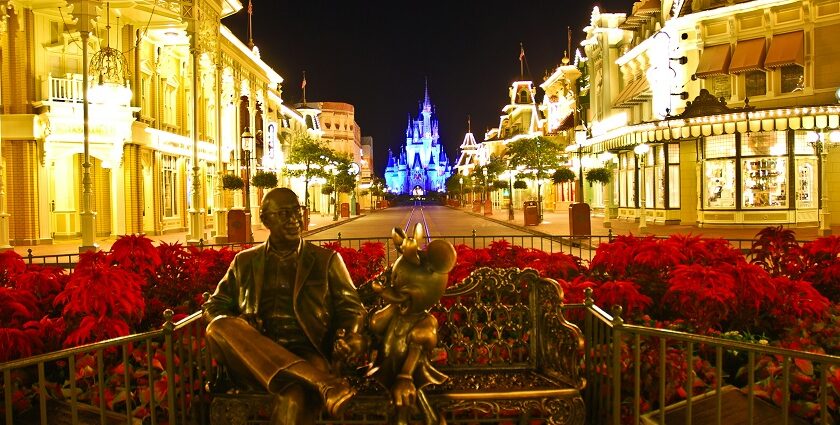 Magic Kingdom Park is a theme park at the Walt Disney World Resort in Bay Lake - Valentine's day in Orlando