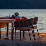 A view of romantic dining setting on the pier, one of the ways to celebrate Valentine’s day.