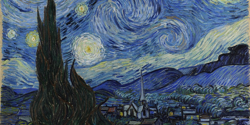 The famous painting at an iconic place to visit in Amsterdam, Van Gogh Museum.