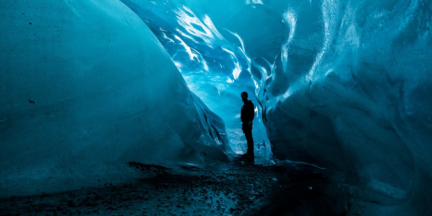 A picture of the Vatnajökull Glacier, one of the best places to visit in Iceland.