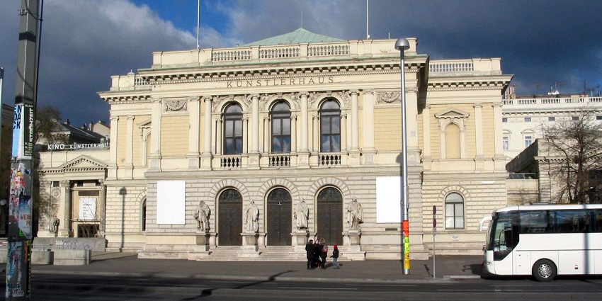 An image of contemporary artworks displayed in the historic destination.