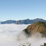 A cloud-covered Hoang Lien Son mountain range gives a heaven-like experience in Vietnam.