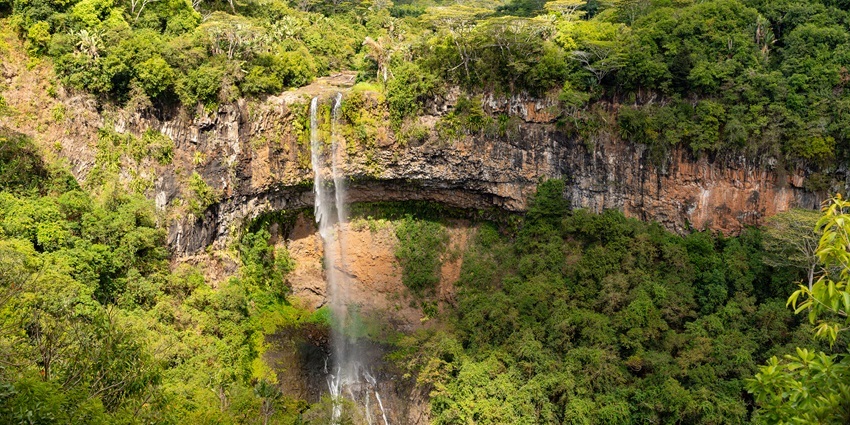 Chamarel Waterfall is one of the most beautiful waterfalls in Mauritius you can explore.